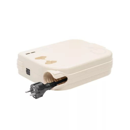 ROLEE M automata hosszabbító, 2db földeletlen aljzat + 2db USB aljzat, 4m, Gyöngyházfehér