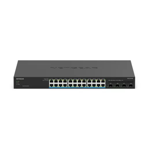 NETGEAR MS324TXUP Vezérelt L2/L3/L4 Ethernet-áramellátás (PoE) támogatása
