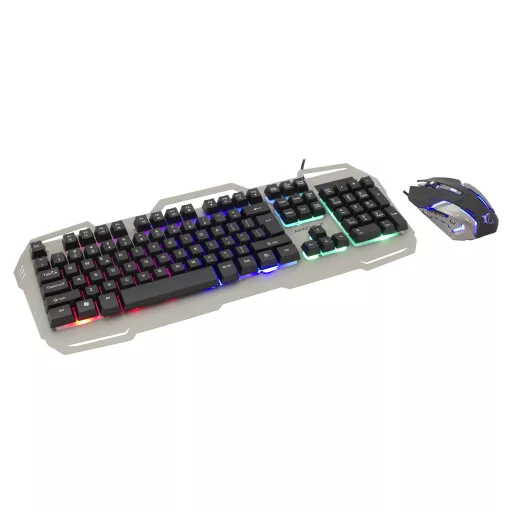 White Shark APACHE-2 billentyűzet Egér mellékelve Játék USB QWERTZ Magyar Fekete, Szürke
