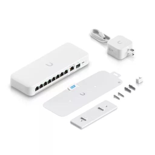 Ubiquiti UniFi Flex 2.5G Vezérelt L2 2.5G Ethernet (100/1000/2500) Asztali/falra szerelhető Fehér