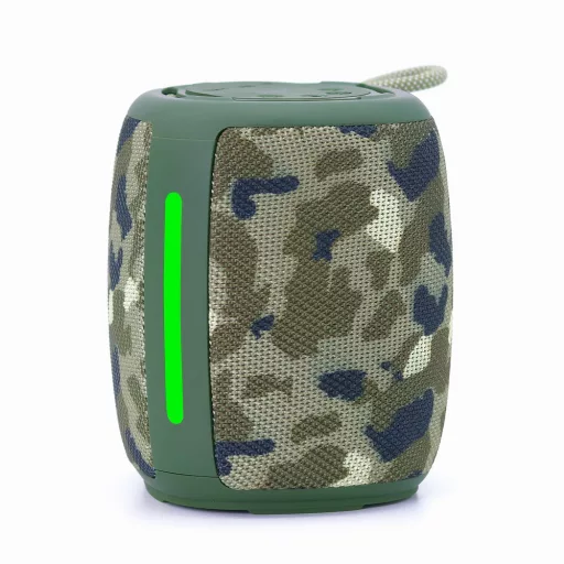Gembird SPK-BT-LED-03-CM Hordozható és party hangszóró Terepszínű 5 W