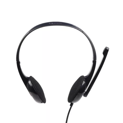Gembird MHS-002 fejhallgató és headset Vezetékes Fejpánt Hívás/zene Fekete, Vörös