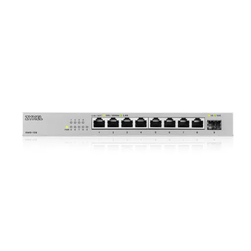 Zyxel XMG-108 Beállítást nem igénylő (unmanaged) 2.5G Ethernet (100/1000/2500) Ezüst