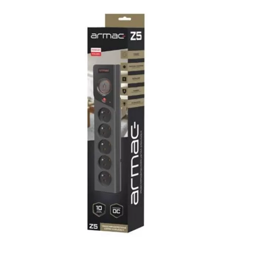 Power strip Z5 1.5M 5x230V 10aA Z5/15/CZ black