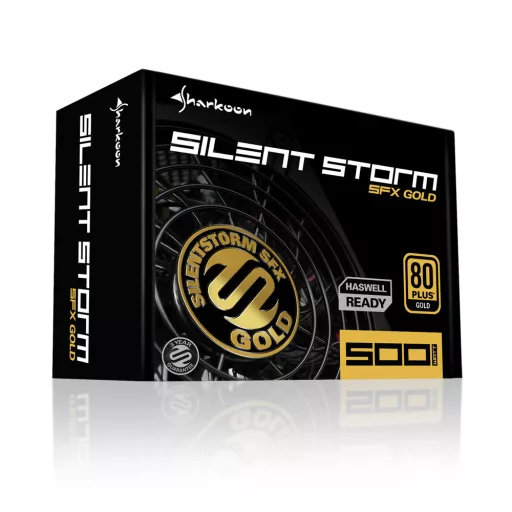 Sharkoon SilentStorm SFX Gold 500 W 20+4 pin ATX Fekete