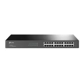   TP-Link TL-SG1024 Beállítást nem igénylő (unmanaged) Gigabit Ethernet (10/100/1000) 1U Fekete