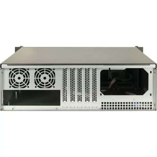 Inter-Tech 3U-K-340L Rack Fekete