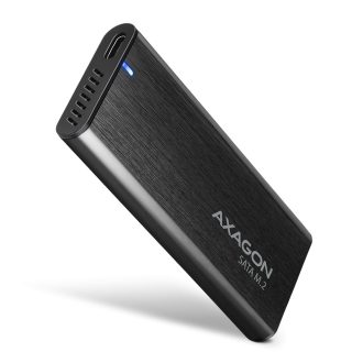   Axagon EEM2-SBC externes Gehäuse für M.2 SSDs USB-C 3.2 Gen 2 - schwarz Külső SSD ház Fekete