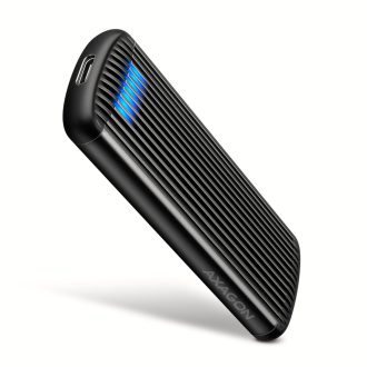 Axagon Külső SSD ház Szürke, Fekete M.2