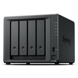   Synology DiskStation DS425+ tárolószerver NAS Intel® Celeron® J4125 2 GB DDR4 0 TB Fekete