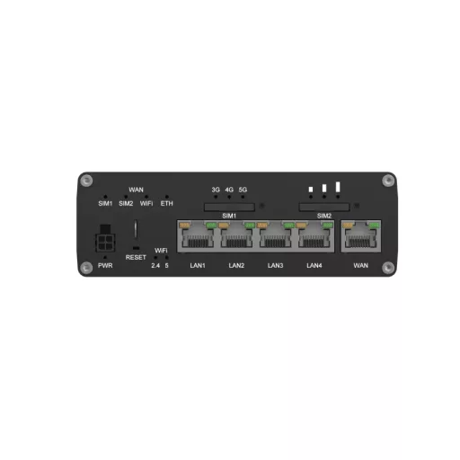 Teltonika RUTC50 vezetéknélküli router Gigabit Ethernet Kétsávos (2,4 GHz / 5 GHz) 5G Fekete