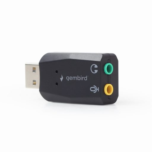 Gembird SC-USB2.0-01 csatlakozó átlakító 2 x 3.5mm Fekete