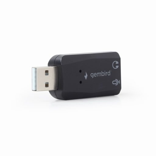 Gembird SC-USB2.0-01 csatlakozó átlakító 2 x 3.5mm Fekete