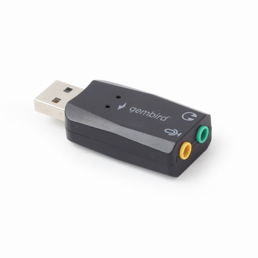 Gembird SC-USB2.0-01 csatlakozó átlakító 2 x 3.5mm Fekete