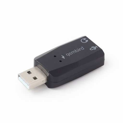 Gembird SC-USB2.0-01 csatlakozó átlakító 2 x 3.5mm Fekete