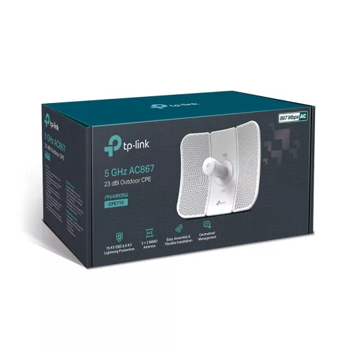 TP-Link CPE710 hálózati antenna Irányított antenna PoE/LAN 23 dBi