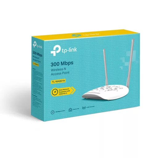 TP-Link TL-WA801N WLAN csatlakozási pont 300 Mbit/s Fehér Ethernet-áramellátás (PoE) támogatása