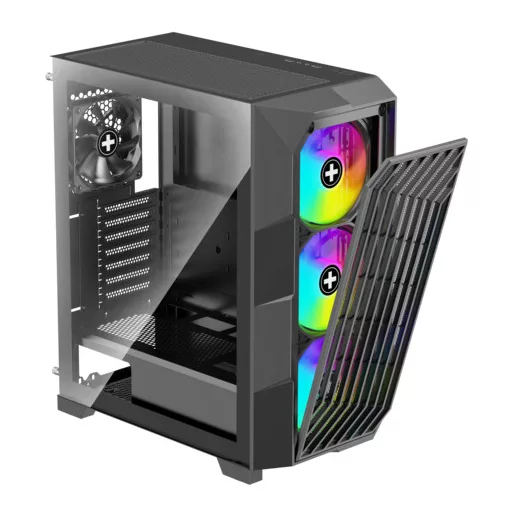 Xilence Performance A+ BREEZE II Midi Tower Fekete