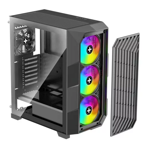 Xilence Performance A+ BREEZE II Midi Tower Fekete