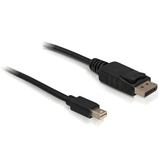   DeLOCK mini DP/DP 1.2 2 M Mini DisplayPort DisplayPort Fekete