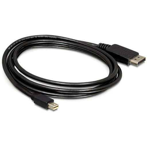 DeLOCK mini DP/DP 1.2 2 M Mini DisplayPort DisplayPort Fekete