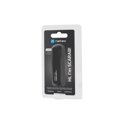 NATEC Scarab 2 kártyaolvasó USB 3.2 Gen 1 (3.1 Gen 1) Type-A Fekete