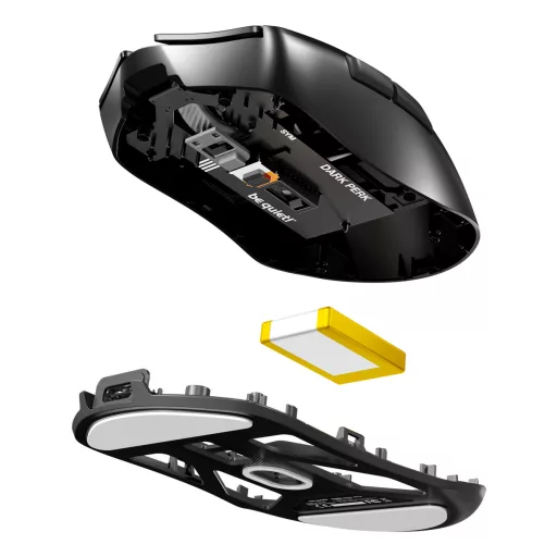 be quiet! Dark Perk | Sym egér Játék Jobbkezes RF Wireless + USB Type-C Optikai 32000 DPI