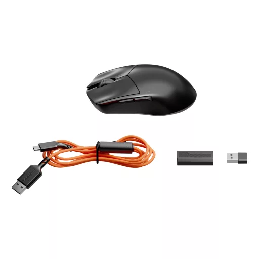 be quiet! Dark Perk | Sym egér Játék Jobbkezes RF Wireless + USB Type-C Optikai 32000 DPI