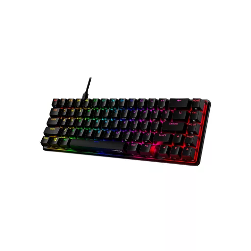 HyperX Alloy Origins 65 - Mechanical Gaming Keyboard - HX Red (USLayout) (HKBO1T-RD-US/N) billentyűzet Játék USB Fekete
