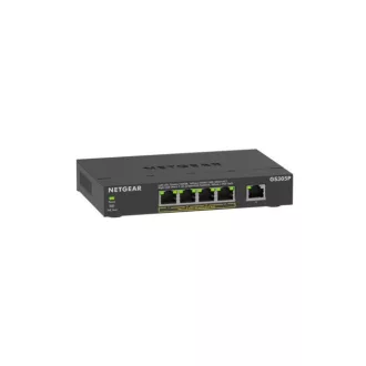   NETGEAR GS305Pv3 Beállítást nem igénylő (unmanaged) Gigabit Ethernet (10/100/1000) Ethernet-áramellátás (PoE) támogatása Fekete