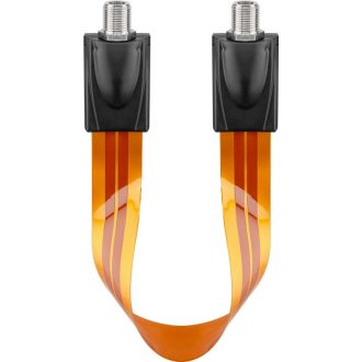 Goobay 11953 koax kábel 0,2 M F-típusú Barna