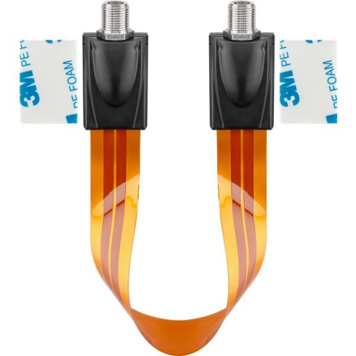 Goobay 11953 koax kábel 0,2 M F-típusú Barna