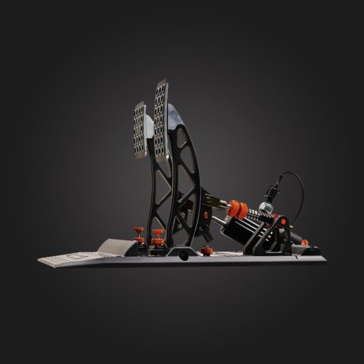 Asetek 40-010-0000001 játékvezérlő Fekete, Narancssárga, Fehér USB Pedálok PC