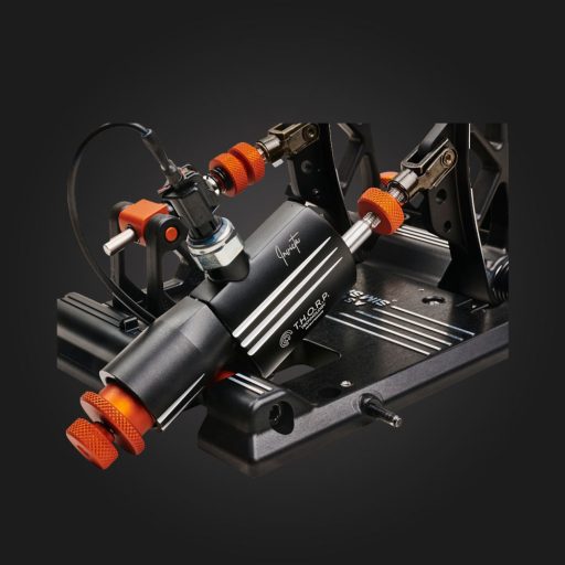 Asetek 40-010-0000001 játékvezérlő Fekete, Narancssárga, Fehér USB Pedálok PC