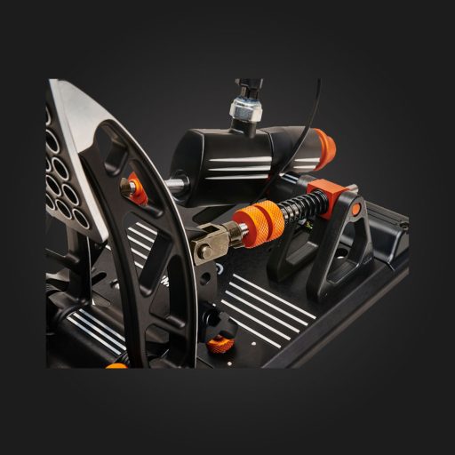 Asetek 40-010-0000001 játékvezérlő Fekete, Narancssárga, Fehér USB Pedálok PC