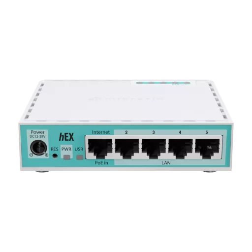 Mikrotik hEX vezetékes router Gigabit Ethernet Fehér