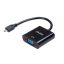 Akasa AK-CBHD21-15BK video átalakító kábel 0,15 M HDMI D-típus (Micro) VGA (D-Sub) Fekete