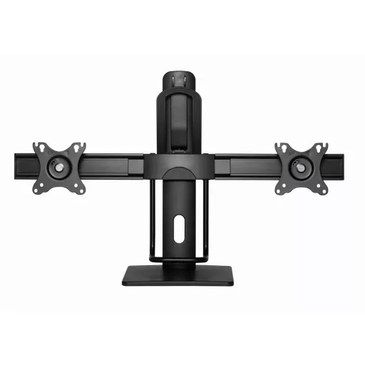 Gembird MS-D2-01 asztali TV konzol 68,6 cm (27") Fekete