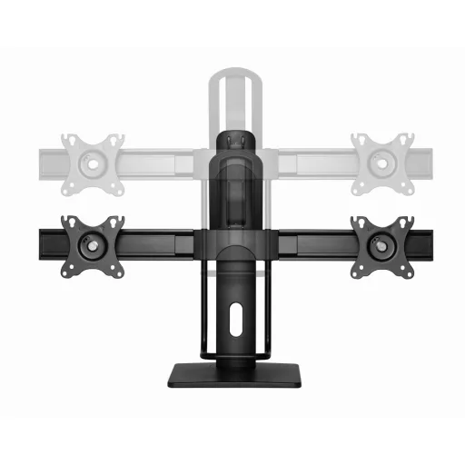Gembird MS-D2-01 asztali TV konzol 68,6 cm (27") Fekete
