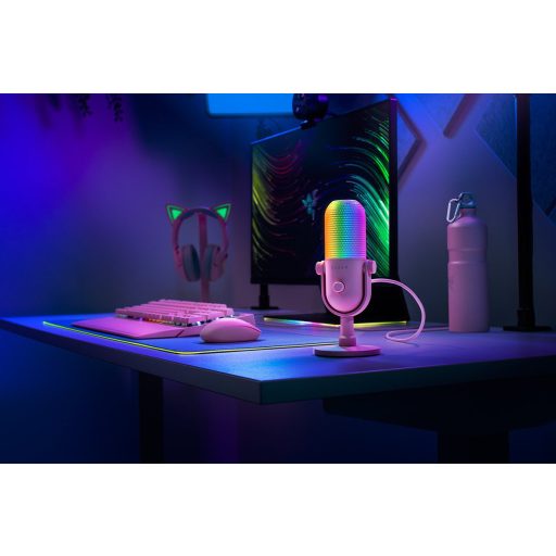 Razer Seiren V3 Chroma Rózsaszín PC-mikrofon
