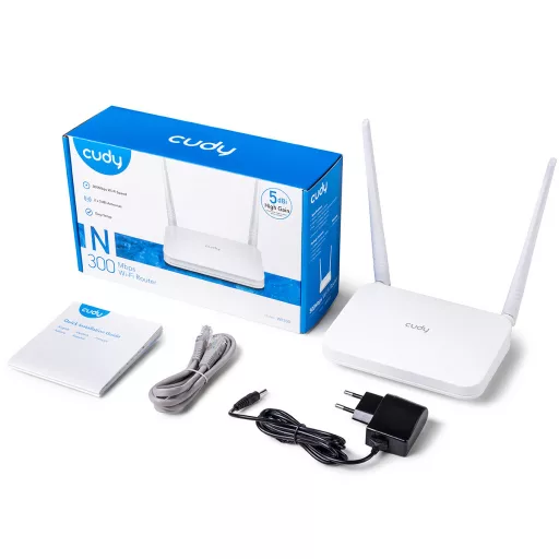 Cudy WR300 vezetéknélküli router Fast Ethernet Egysávos (2,4 GHz) Fehér
