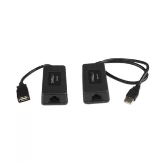   StarTech.com USB110EXT2 hálózati bővítő Hálózati adó- és vevőegység Fekete