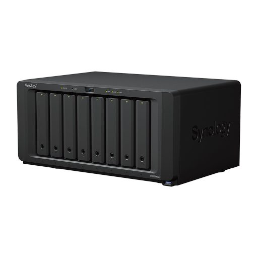 Synology DiskStation DS1823XS+ tárolószerver NAS Tower Ryzen Embedded V1780B 8 GB DDR4 0 TB DiskStation Manager Fekete