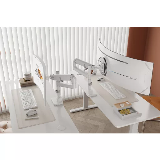 Digitus DA-90476 asztali TV konzol 144,8 cm (57") Fehér