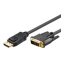 Goobay 2m DP/DVI DisplayPort Fekete