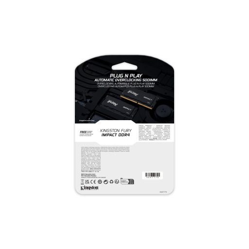 Kingston Technology FURY Impact 32 GB 1 x 32 GB DDR4 3200 MT/másodperc