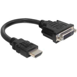   DeLOCK 0.2m HDMI-DVI M/F 0,2 M HDMI A-típus (Standard) DVI-D Fekete