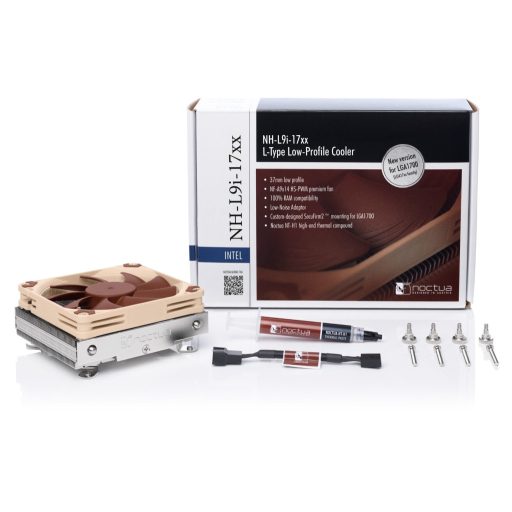 Noctua Kühler NH-L9i 17xx Processzor Hűtő 9,2 cm Bézs, Barna 1 db