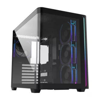 FSP M580-BP Midi Tower Fekete