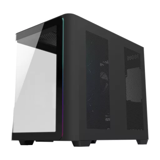 FSP M580-BP Midi Tower Fekete